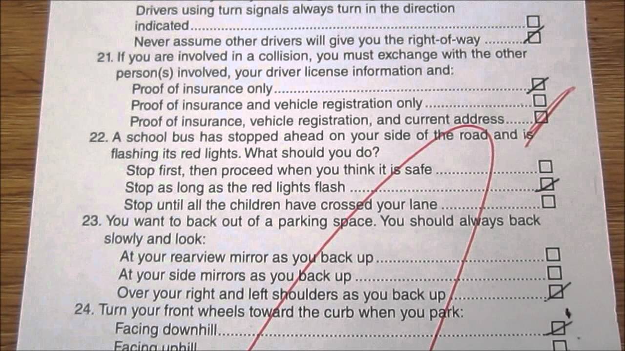 Driver License Written Examination